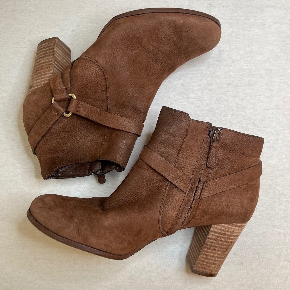 Brown Heeled Booties